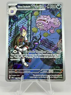 Team Rocket's Weezing Illustration Rare Pokemon SV10: Destined Rivals 199/182 - Image 1