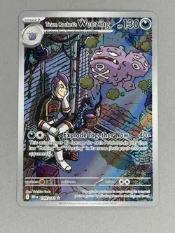 Team Rocket's Weezing Illustration Rare Pokemon SV10: Destined Rivals 199/182 - Image 3