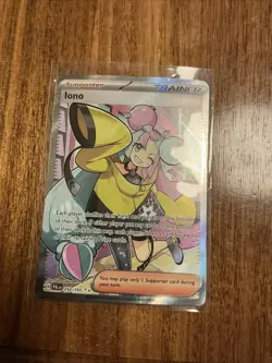 Iono Pokemon TCG Paldea Evolved Holo Ultra Rare Full Art 254/193 - Image 1