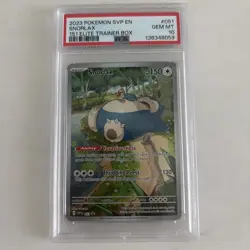Pokemon Snorlax TCG SVP 051 Scarlet & Violet 151 Black Star Promo PSA 10 - Image 1