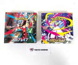 Pokemon MEGA BRAVE & MEGA SYMPHONIA Booster Box Set Japanese M1L M1S Shrink - Image 2
