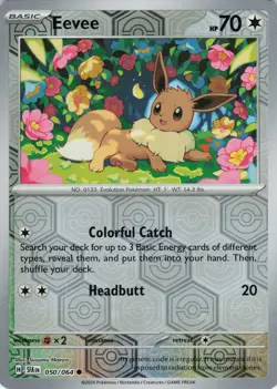 Eevee Reverse Holo 050/064 Common SV: Shrouded Fable NM Pokemon - Image 1