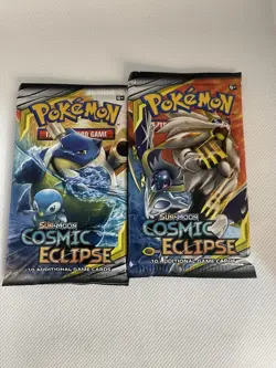 2 Pokemon Booster Packs - Cosmic Eclipse Factory Sealed - Image 1
