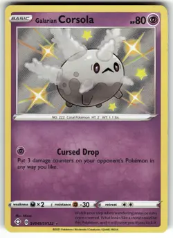 Galarian Corsola SV049/SV122 Shining Fates: Shiny Vault NM Pokemon Card TCG - Image 1