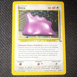 Pokemon English Fossil Ditto Holo #3/62 1999 WOTC Wizards of the Coast LP - Image 1