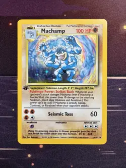 Machamp FIRST EDITION 008/102 Holo - Pokemon Base Set - Image 1