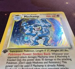 Machamp FIRST EDITION 008/102 Holo - Pokemon Base Set - Image 4