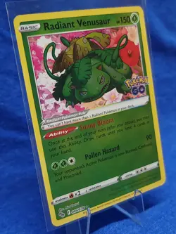 Radiant Venusaur #004/078 Pokemon Go - lllustration Rare - Image 3