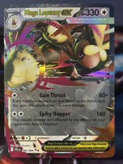 2025 POKEMON PFL EN-PHANTASMAL FLAMES 084 MEGA LOPUNNY EX NM/M - Image 1
