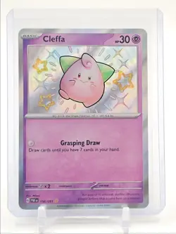CLEFFA 2024 POKEMON PALDEAN FATES SHINY RARE HOLO C 150/091 Q3687 - Image 1