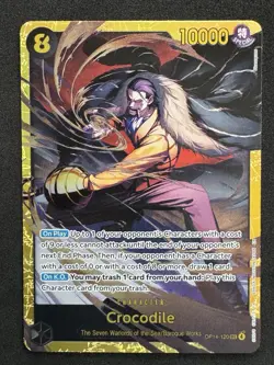 Crocodile OP14-120 (SEC) THE AZURE SEA'S SEVEN English One Piece TCG - Image 1