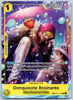 Donquixote Rosinante OP12-108 TR (NM) The Azure Sea's Seven Foil One Piece TCG - Image 1