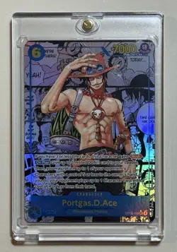One Piece - Portgas.D.Ace OP13-119 SEC Manga Alt Art Carrying On His Will - Image 1