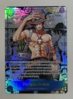 One Piece - Portgas.D.Ace OP13-119 SEC Manga Alt Art Carrying On His Will - Image 2