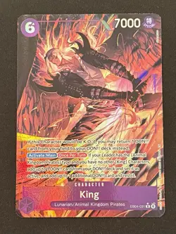 King Alternate Art Foil EB04-031 The Azure Sea's Seven One Piece NM - Image 1