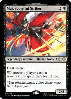 Mai, Scornful Striker - 0109 - Avatar: The Last Airbender TLA - MTG - NM/M - Image 1