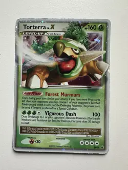 Pokemon Torterra LV.X (Black Star Promo) DP09 Diamond and Pearl English LP - Image 1