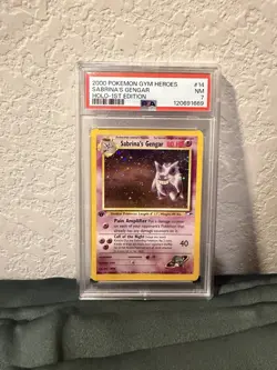 Pokemon TCG Sabrina's Gengar Gym Challenge 1st Edition PSA 7 NEW CERT, SWIRL - Image 1