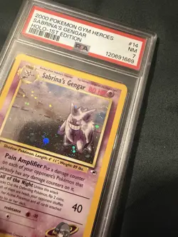 Pokemon TCG Sabrina's Gengar Gym Challenge 1st Edition PSA 7 NEW CERT, SWIRL - Image 3