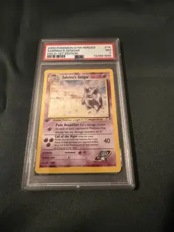 Pokemon TCG Sabrina's Gengar Gym Challenge 1st Edition PSA 7 NEW CERT, SWIRL - Image 5