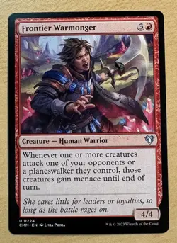 MTG Frontier Warmonger Card, Commander Masters - Image 1