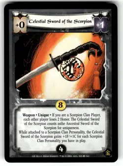 Legend of the Five Rings Four Winds Card Gold Edition - Celestial Sword of the - Image 1