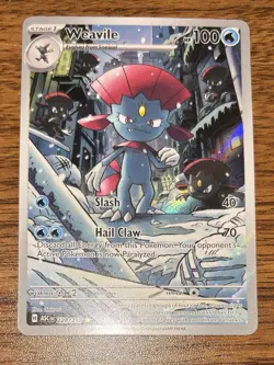 POKEMON TCG Ascended Heroes WEAVILE IR Illustration Rare Card 228/217 ENGLISH - Image 1