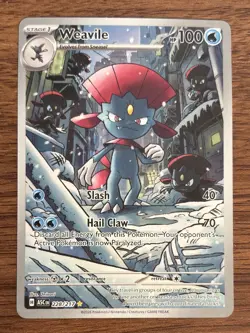 POKEMON TCG Ascended Heroes WEAVILE IR Illustration Rare Card 228/217 ENGLISH - Image 2