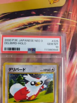 Pokemon Card Botogel Delibird Neo Revelation Holo Legends Awaken Japanese PSA 10 - Image 4