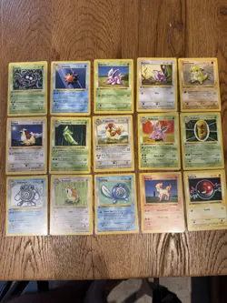 Pokemon Base Set SHADOWLESS 1st Edition Lot 44 Different Cards LP-NM - Image 1