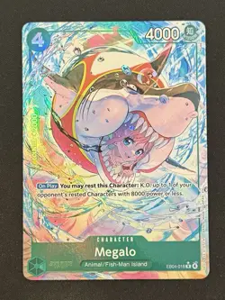 Megalo EB04-018 OP1 Alternate Art Azure Sea's Seven One Piece Card English NM - Image 1