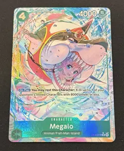 Megalo EB04-018 OP1 Alternate Art Azure Sea's Seven One Piece Card English NM - Image 2