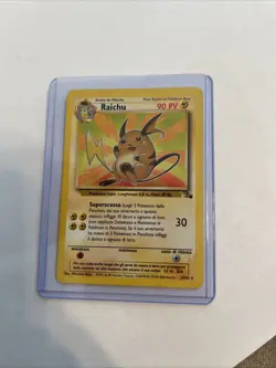 Pokemon TCG Raichu 29/62 Fossil Unlimited Non-Holo Card NM/LP - Image 1