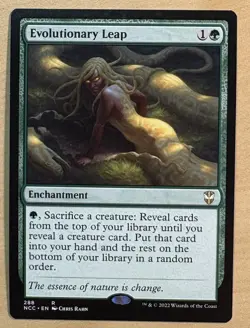 Magic The Gathering EVOLUTIONARY LEAP Card, New Capenna - Image 1