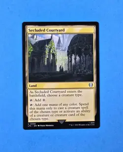 1x Secluded Courtyard LOTR Tales Middle Earth Commander LTC Magic Land Card 330 - Image 1