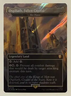 Osgiliath, Fallen Capital Surge Foil - Commander: Lord of the Rings LOTR MTG - Image 1
