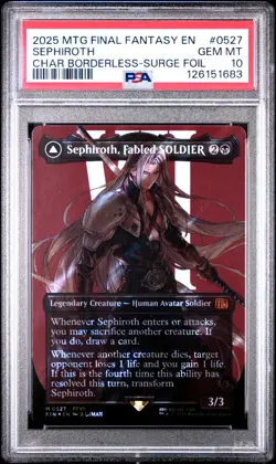 2025 #0527 SEPHIROTH, FABLED SOLDIER/SEPHIROTH, ONE-WINGED ANGEL PSA 10 - Image 1
