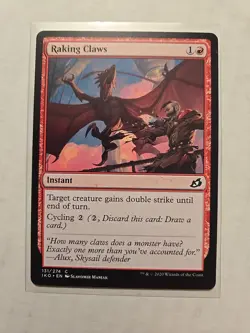 Raking Claws - Ikoria: Lair of Behemoths - LP - Common - Instant - MTG - Image 1