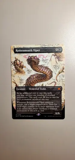 Rottenmouth Viper Borderless Non-Foil Bloomburrow Unplayed - Image 1