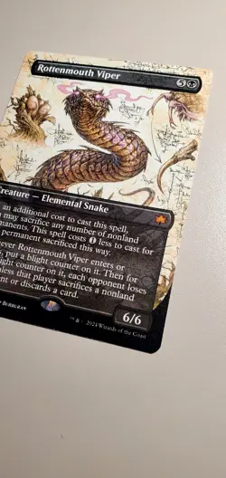 Rottenmouth Viper Borderless Non-Foil Bloomburrow Unplayed - Image 3