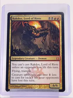 RAKDOS, LORD OF RIOTS 2012 MAGIC THE GATHERING MYTHIC RARE Q3501 - Image 1
