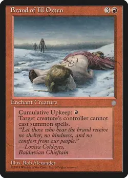 Brand of Ill Omen Ice Age HP MTG - Image 1