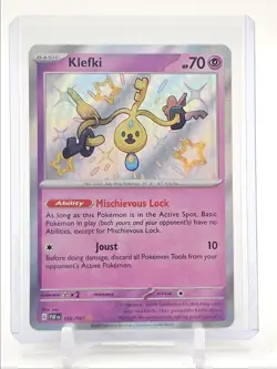KLEFKI 2024 POKEMON PALDEAN FATES SHINY RARE HOLO 159/091 Q3687 - Image 1