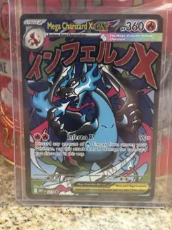 Pokemon Mega Charizard X ex 023 Me: Mega Evolution Black Star Promo Holo MEP Eng - Image 1