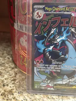 Pokemon Mega Charizard X ex 023 Me: Mega Evolution Black Star Promo Holo MEP Eng - Image 4