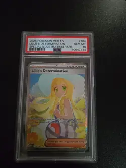 Pokemon TCG Lillie's Determination Mega Evolution Card 184/132 Sir English - Image 1