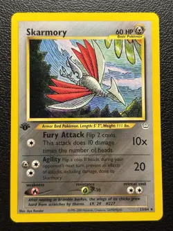 Pokemon TCG Skarmory Neo Revelation 23/64 1st Edition Rare NM WOTC Vintage - Image 1