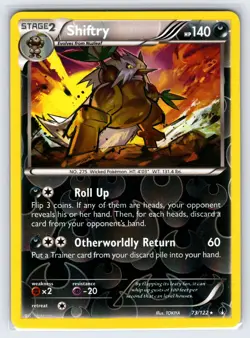 Shiftry 73/122 2016 XY Breakpoint Set Pokemon Card Reverse Holo Rare - Nm/Vlp - Image 1