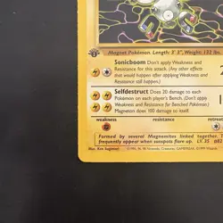 Pokemon Vintage 1st Edition Non-Holo Rare Magneton 26/62 Fossil Wotc 1999 - Image 5