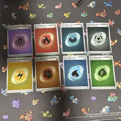Complete Pokemon Cosmo Holo Energy Set - All 8 Basic Types - NM/M Condition - Image 1